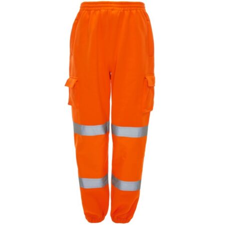 J8081 Hi Vis Jogging Bottoms Orange