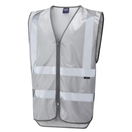 COMMODORE Leo Zipped Reflective Waistcoat Gold, Bronze or Silver for wearer identification purposes - Image 2