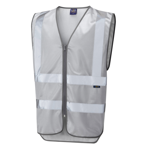 COMMODORE Leo Zipped Reflective Waistcoat Gold, Bronze or Silver for wearer identification purposes - Image 2