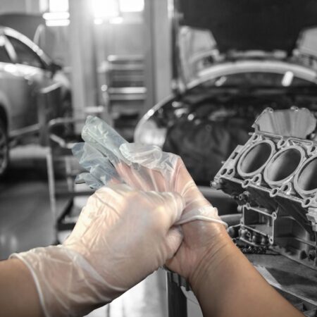 Shield GD09 Clear Vinyl Powder Free Disposable Glove