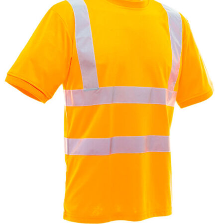Yoko HVJ410 Hi-Vis Short Sleeve T-Shirt Choose Yellow or Orange - Image 2
