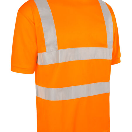 Beeswift Crew Neck Hi-vis Short Sleeve T-shirt Orange - Image 2