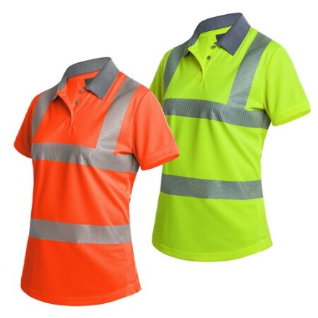 FGX WOMENS SHORT SLEEVE HI VIS POLOSHIRT