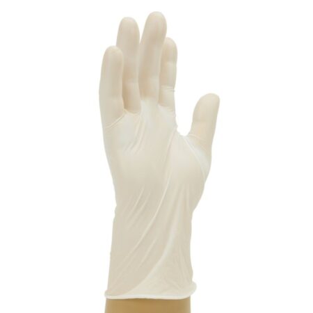 GN63 Powder Free Cream Synthetic Stretch Vinyl Gloves (Sold in Boxes)