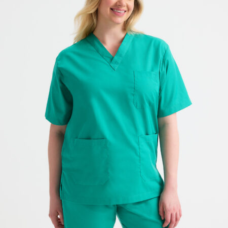 UC921 Scrub Top Aqua | Bottle Green | Convoy Grey | Emerald | Hospital Blue | Maroon | Navy | Purple | Royal | Sky | White | Black
