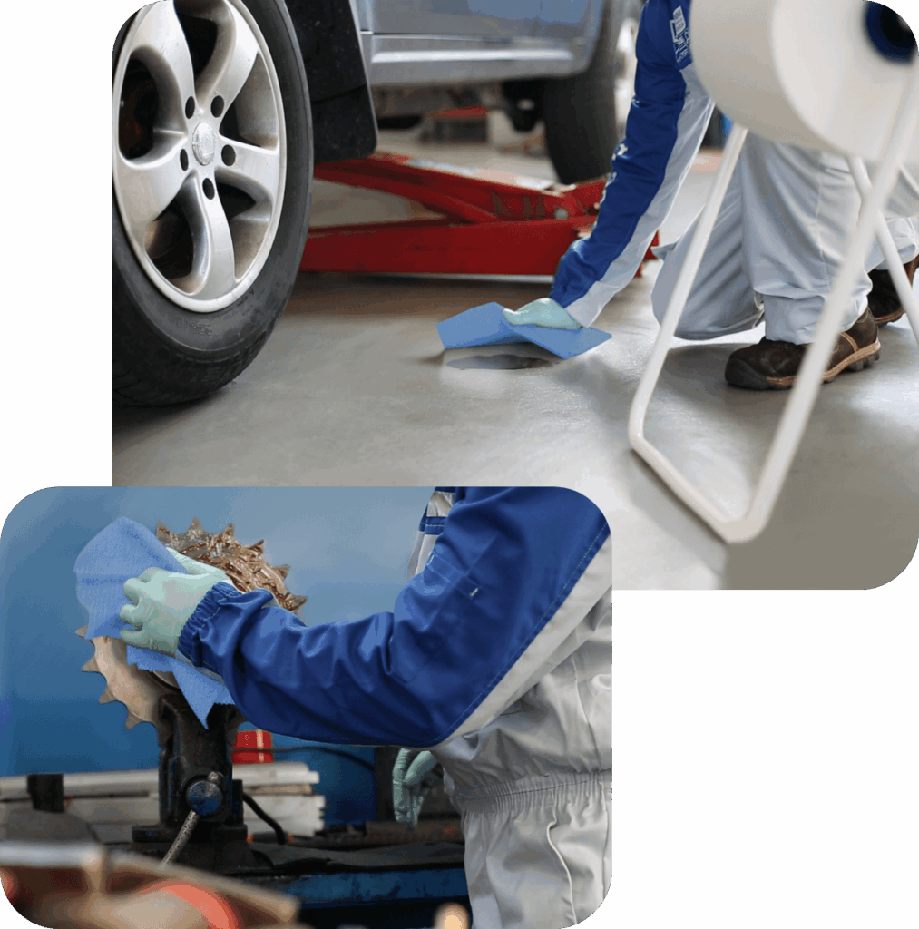 Texicell Power Blue 400 Multipurpose Cloths. Centre pull Airlaid Wipes