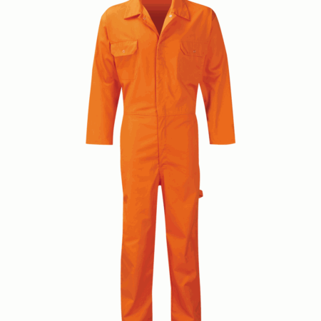 COVERALL: STUD FRONT PC205BS Colour: Navy, Royal, White, Orange, Spruce, Black - Image 4