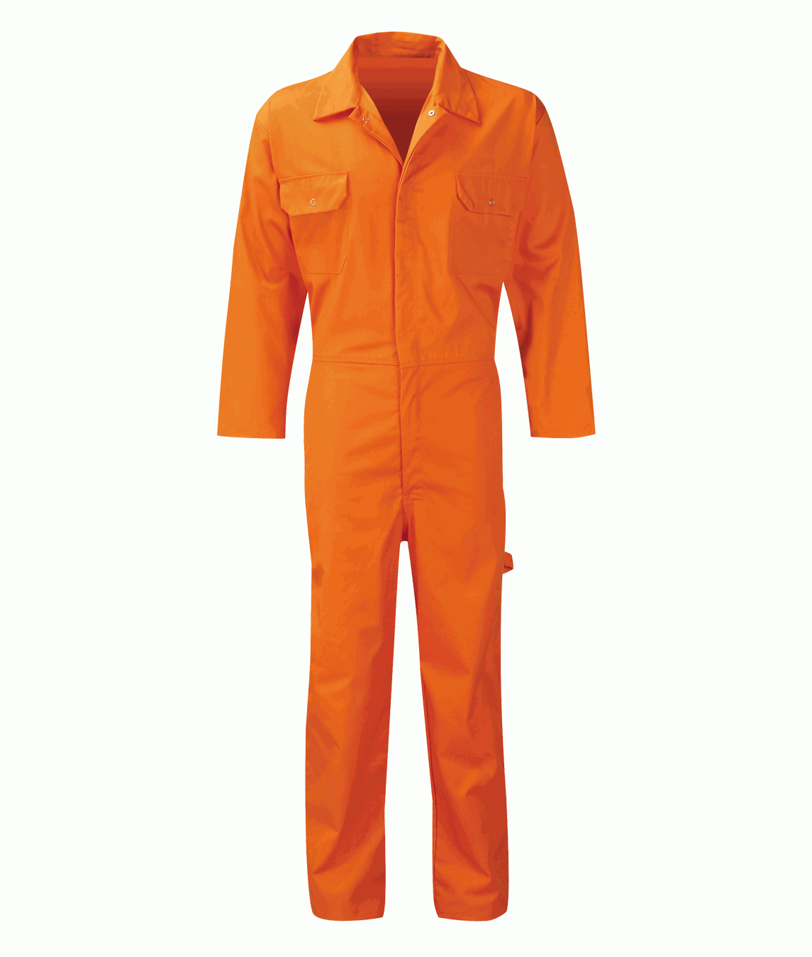 COVERALL: STUD FRONT PC205BS Colour: Navy, Royal, White, Orange, Spruce, Black - Image 4