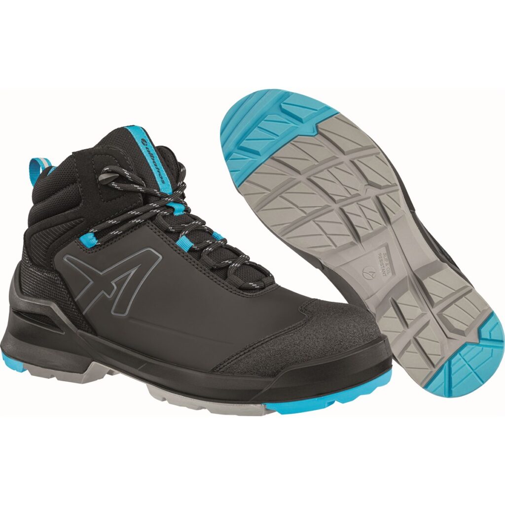 638040241 – ALBATROS TARAVAL BLACK/BLUE MID BOOTS