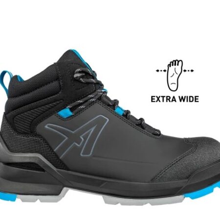 638040241W – ALBATROS TARAVAL BLACK/BLUE EXTRA WIDE MID BOOTS
