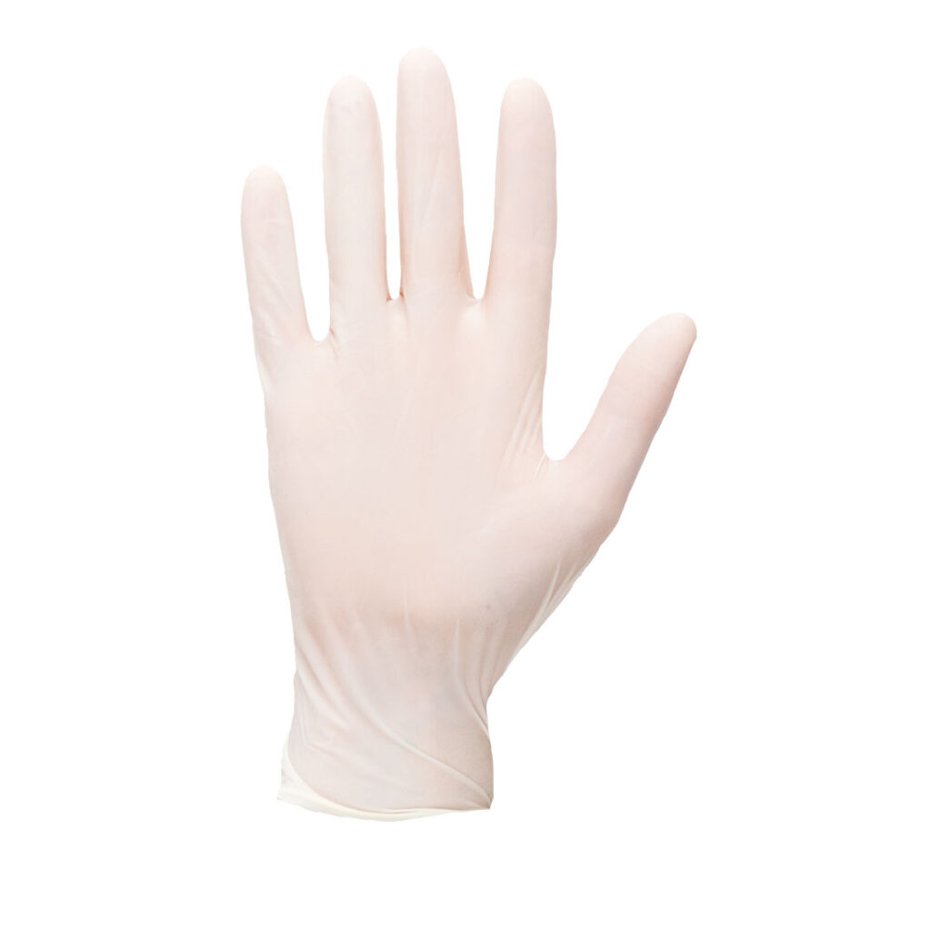 Portwest A910 – Powdered Latex Disposable Glove (Pk100) White