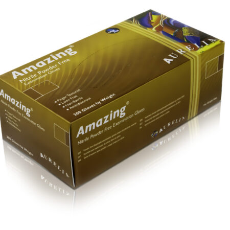 Aurelia® Amazing Quality Purple Ultra Thin Blue Nitrile. 300 Pairs per Box, Sold in Boxes.