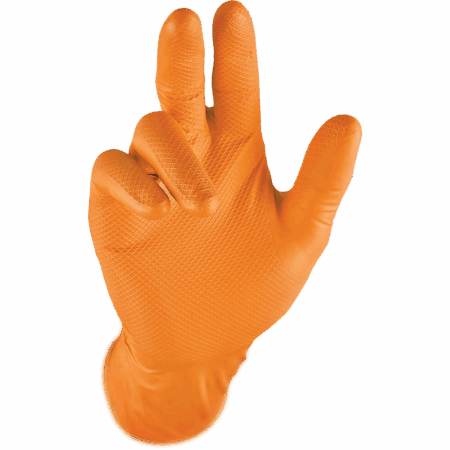 Grippaz® 246/OR – Heavy Duty Orange Fishscale 6mil, Box of 50