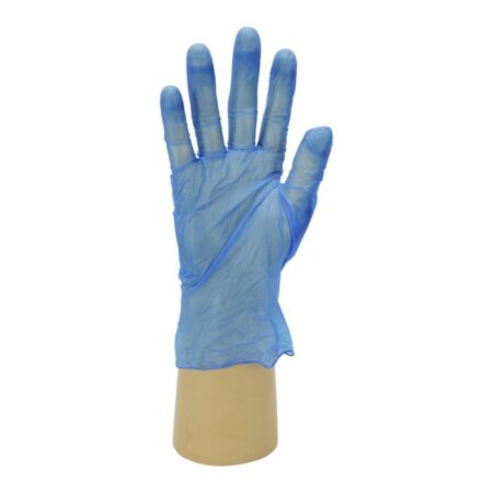 Shield GD11 Blue Vinyl Powdered Strong 4.5g Disposable Glove