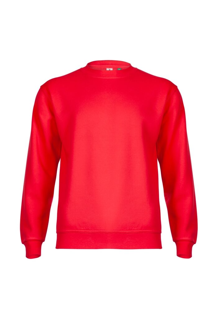 GR21 Red Eco Sweatshirt Super Soft Recycled Luxurious Feel Fabric 300GSM