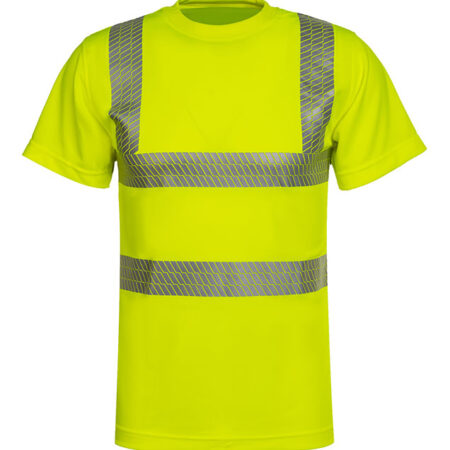 Beeswift Crew Neck Hi-vis Short Sleeve T-shirt Yellow