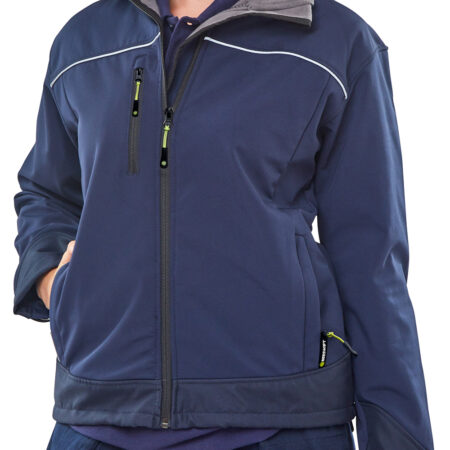 Beeswift Ladies Soft Shell Jacket Black - Image 2