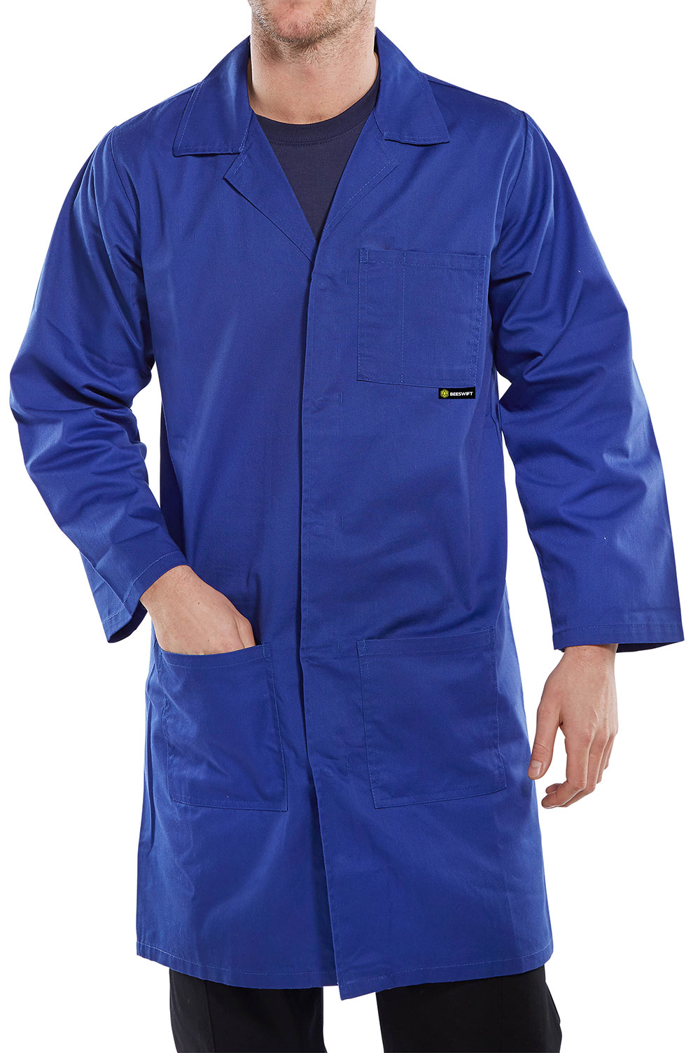 Beeswift Poly Cotton Warehouse Coat - Image 2