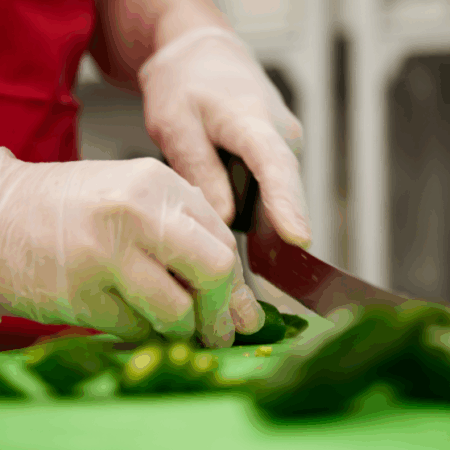 Aurelia® Delight Clear PD® Lightly Powdered Vinyl Examination Gloves