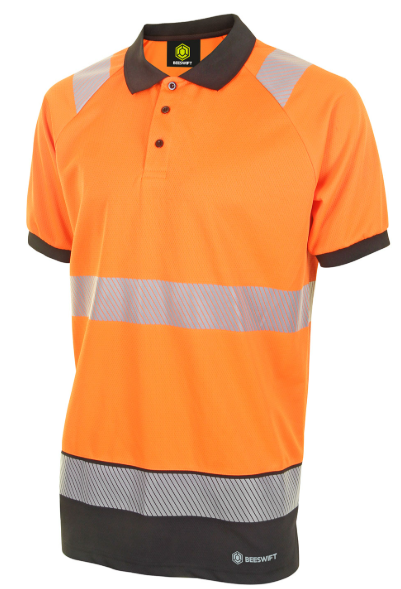 Beeswift Deltic Segmented Tape Hi-vis Two Tone Orange / Black