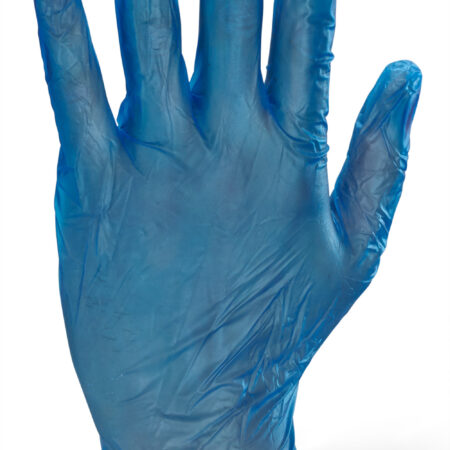 Beeswift Vinyl Disposable Examination Gloves Blue