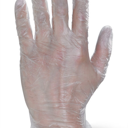 Beeswift Vinyl Gloves Powder Free Clear