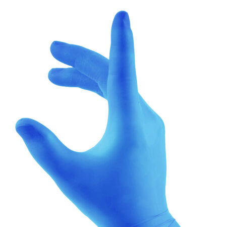 Beeswift Vinyl Gloves Powder Free Blue