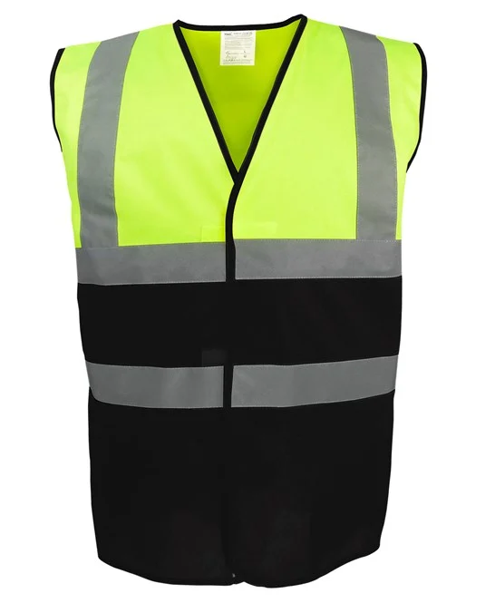 YK107 Hi-vis two-tone waistcoat