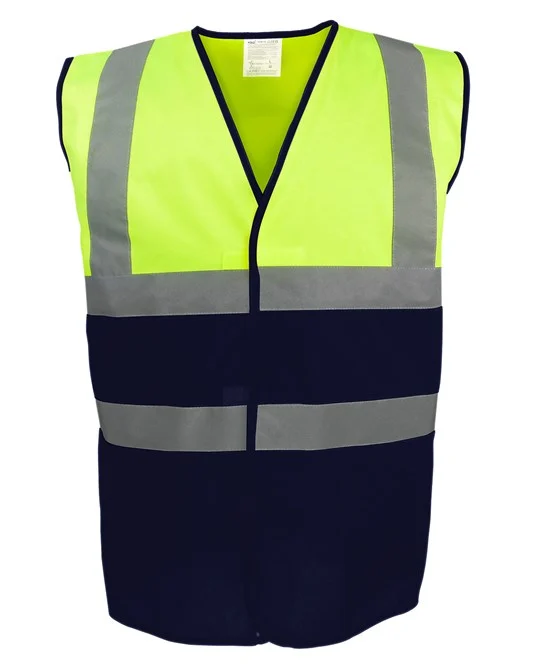 YK107 Hi-vis two-tone waistcoat