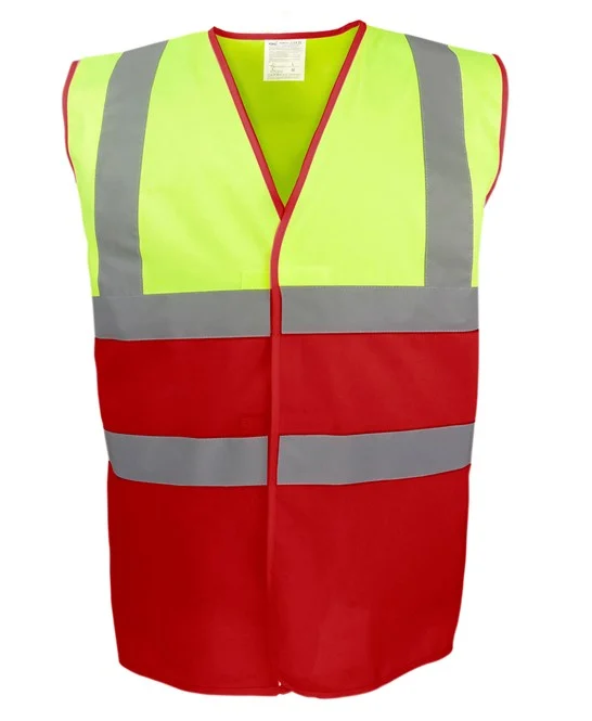 YK107 Hi-vis two-tone waistcoat