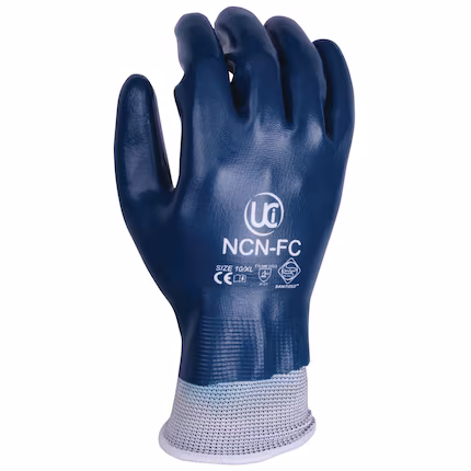 NCN-FC - Fully Coated Nitrile Blue £1.30/pair sold in packs of 10