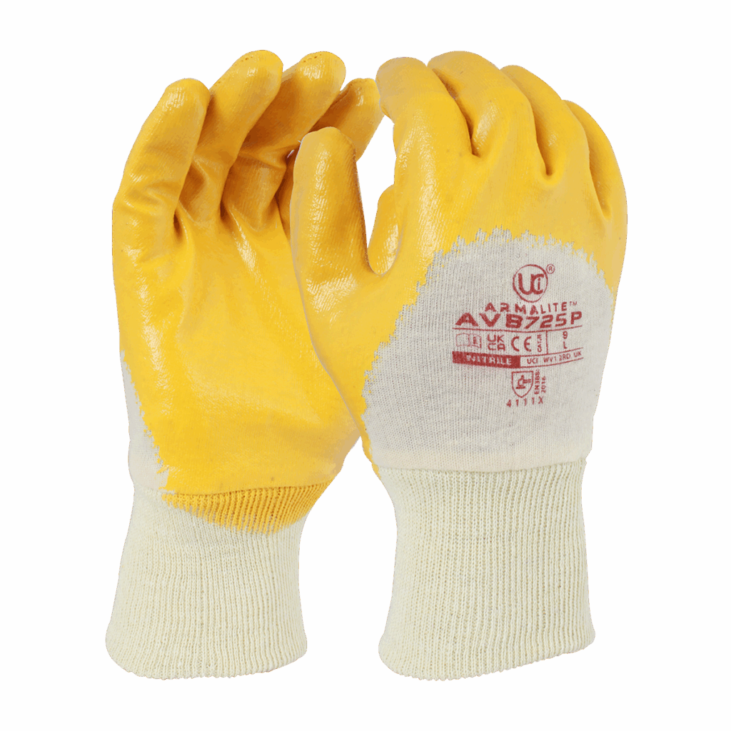 ArmaLite™ - AV725P - Yellow Medium-weight Nitrile £1.09/pair sold in packs of 10
