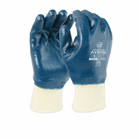 ArmaLite™ - AVB728 - Medium-Weight Fully Coated Nitrile £1.39/pair sold in packs of 10
