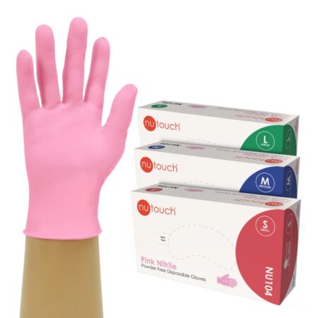 Nutouch Pink Nitrile NU104 (Box of 100) - Image 4