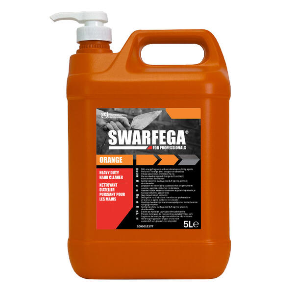SOR5LMP | Swarfega® ORANGE Heavy Duty Hand Cleaner Pump Pack 5L - Case of 4
