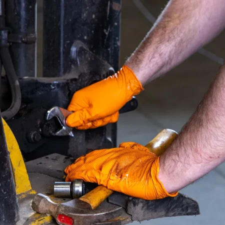 Orange Diamond Grip Gloves - Ideall® (Grip Pack of 50) RP30002700