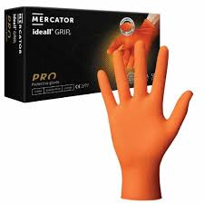 Orange Diamond Grip Gloves - Ideall® (Grip Pack of 50) RP30002700 ( due to on-going issues, alternatives maybe supplied ) - Image 4
