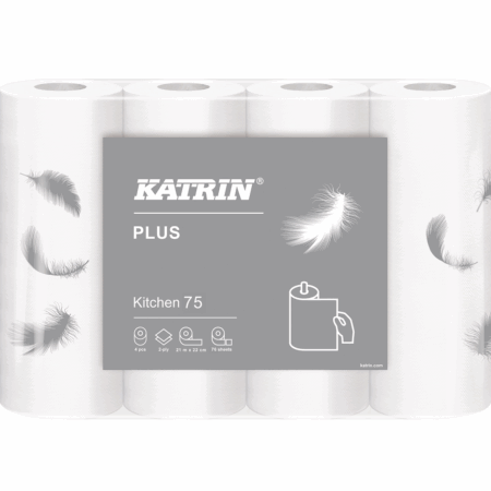 Katrin 225960 Plus Kitchen Rolls 75 2ply (32 Rolls)