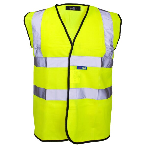 35241 - Supertouch Hi Vis Yellow Velcro Vest