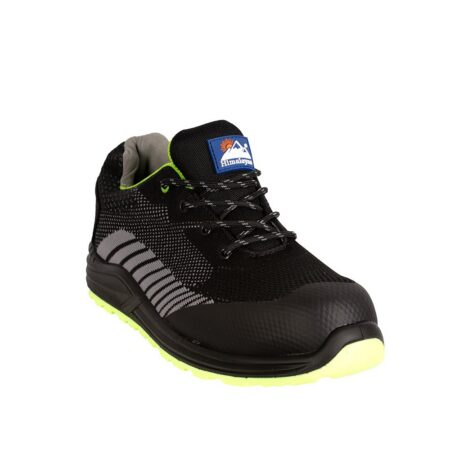 Himalayan 4360 #Flyknit Black Composite Safety Trainer S1P safety rating - SRC slip resistance