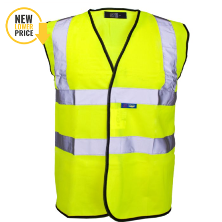 35241 - Supertouch Hi Vis Yellow Velcro Vest