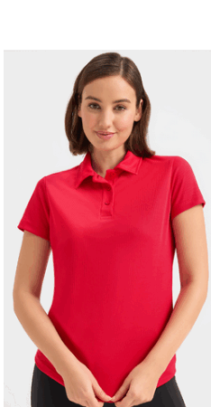 Ladies Ultra Cool Poloshirt, 100% Polyester Breathable