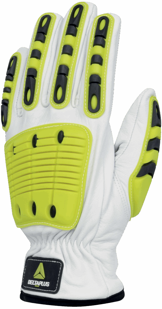VV912 Goat leather impact glove for heavy-duty work with level F cut-resistant liner, offering comfort, protection, and breathability. Oil & Gas (extraction)