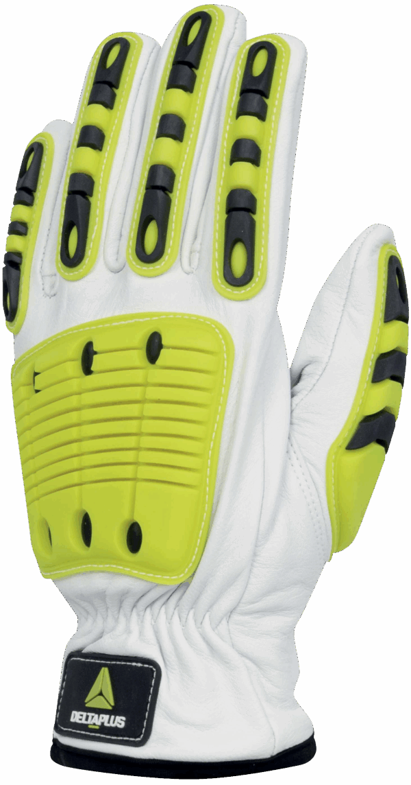 VV912 Goat leather impact glove for heavy-duty work with level F cut-resistant liner, offering comfort, protection, and breathability. Oil & Gas (extraction)