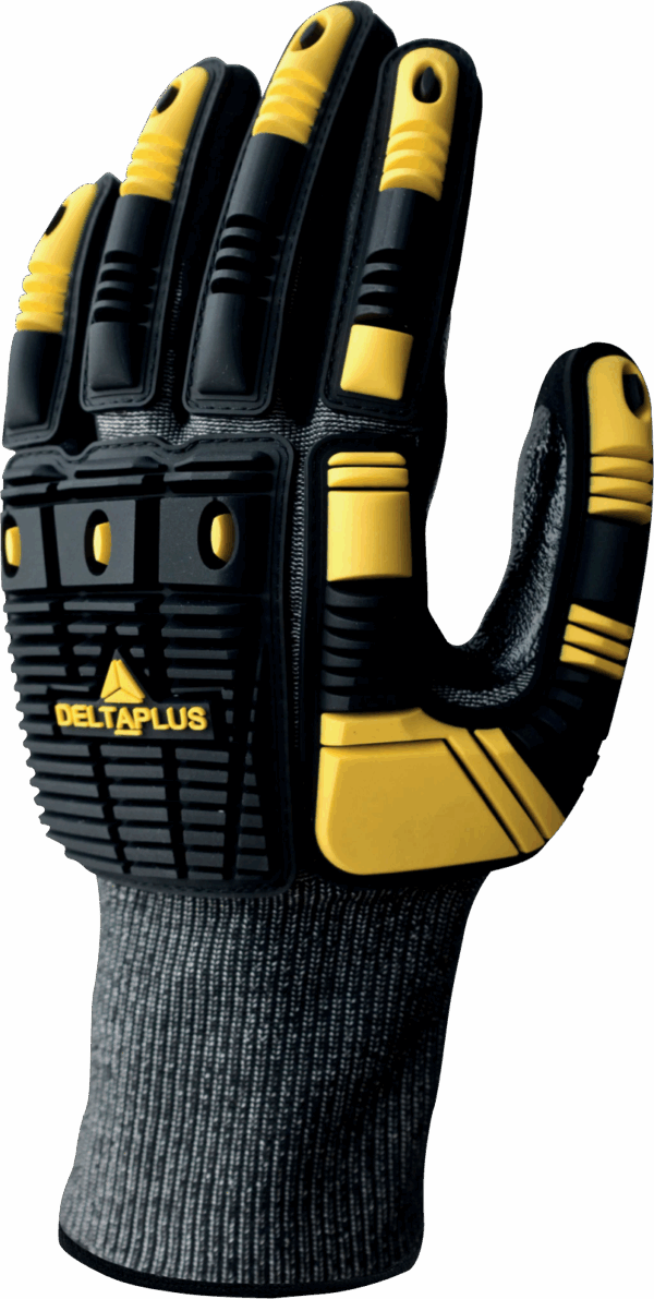 VV916 Impact tactile glove with high impact protection, covering all knuckles and extremely resistant to cuts, Cut F