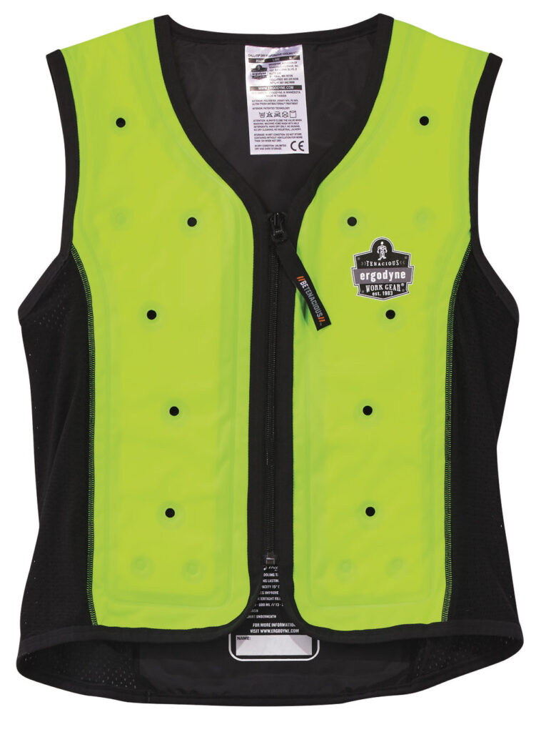 Ergodyne Premium Dry Evaporate Cooling Vest Lime Green Item Code: EY6685Uom: Each