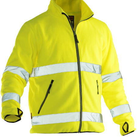 JOBMAN WORKWEAR Fleece Jacket Hi-Vis Yellow or Orange-JM5502