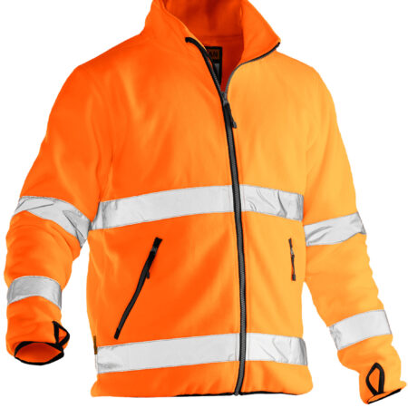 JOBMAN WORKWEAR Fleece Jacket Hi-Vis Yellow or Orange-JM5502 - Image 2