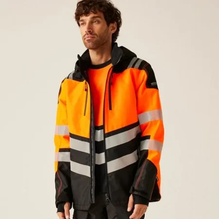 Regatta Professional Hi-Vis X-Pro Waterproof shell jacket (Class 2) TRW550 - Image 2