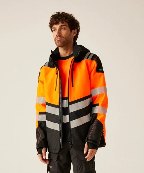 Regatta Professional Hi-Vis X-Pro Waterproof shell jacket (Class 2) TRW550